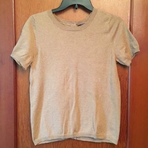 The Limited short sleeve sweater w/ button detail